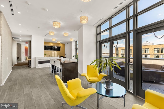 lobby with visible vents