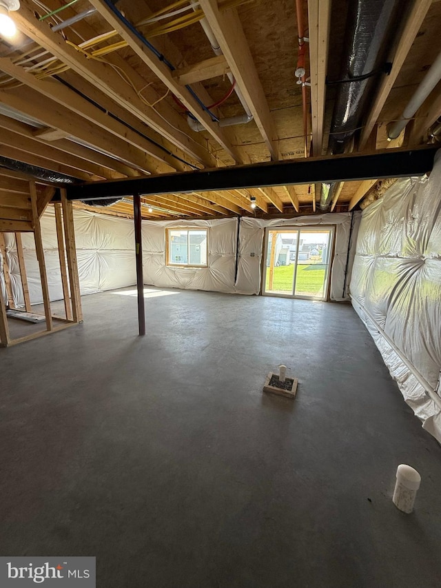 view of basement