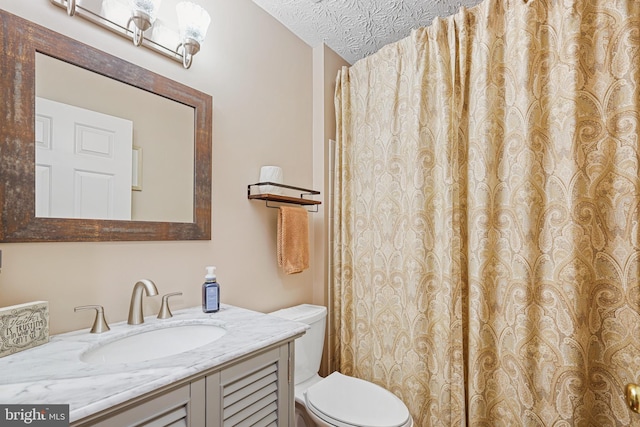 7815 Shallowbrook Ct, Severn, MD 21144 - full bath featuring vanity, toilet, and a textured ceiling