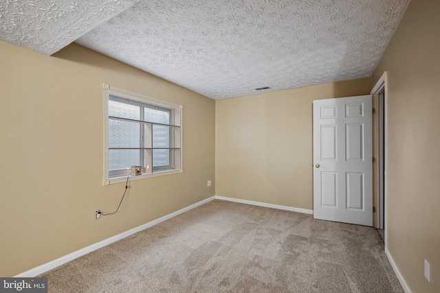 7815 Shallowbrook Ct, Severn, MD 21144 - carpeted empty room with a textured ceiling, visible vents, and baseboards