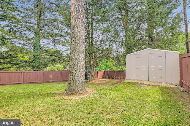 3717 Nortonia Rd, Baltimore, MD 21216 - view of yard featuring a storage shed and an outdoor structure