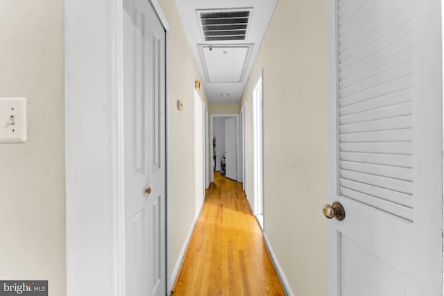 1806 Cranberry Ln, Reston, VA 20191 - hall with light wood-style flooring and attic access