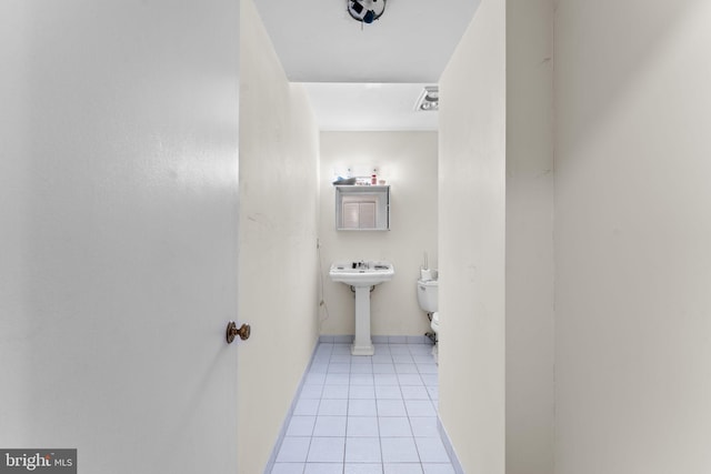 1806 Cranberry Ln, Reston, VA 20191 - half bath featuring tile patterned floors and baseboards