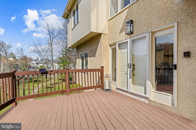 view of wooden terrace