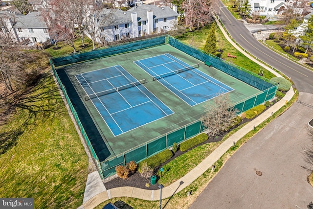 bird's eye view featuring a residential view