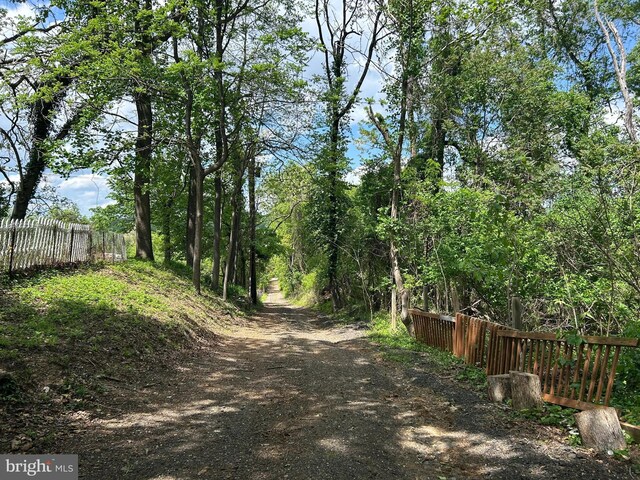 view of road