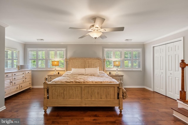 16 Tolson Ln, Stafford, VA 22556 - bedroom featuring crown molding, baseboards, and multiple windows