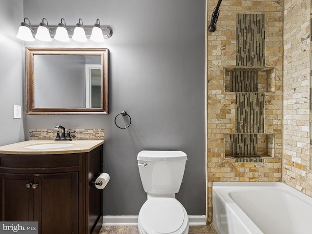 34 Dovetree Dr, Newark, DE 19713 - full bathroom with toilet, baseboards, and vanity