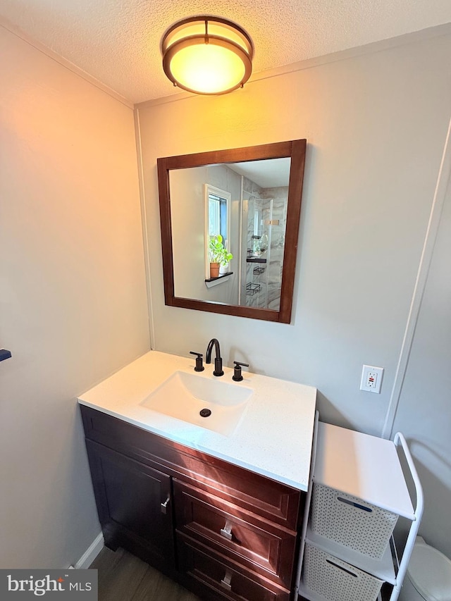 38 Clara St, Norristown, PA 19403 - bathroom featuring vanity and a textured ceiling