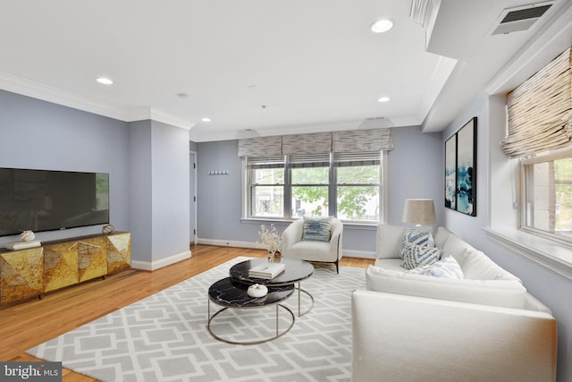5511 Colorado Ave NW Unit 201, Washington, DC 20011 - living room with visible vents, recessed lighting, plenty of natural light, and wood finished floors