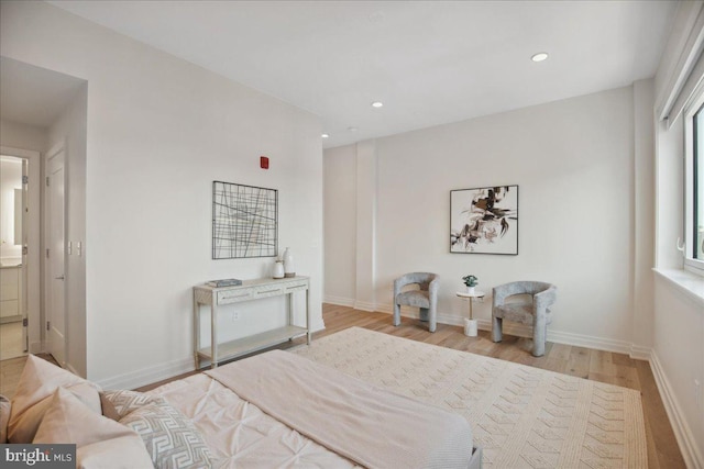 923 V St NW Unit 601, Washington, DC 20001 - bedroom featuring light wood finished floors and recessed lighting