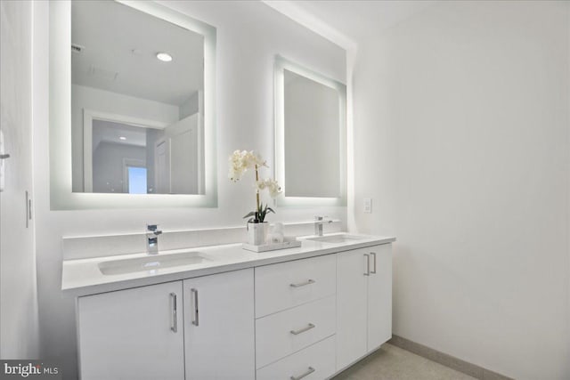 923 V St NW Unit 601, Washington, DC 20001 - bathroom featuring double vanity and recessed lighting