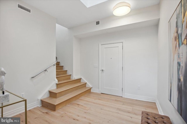 923 V St NW Unit 601, Washington, DC 20001 - foyer entrance with stairs and wood finished floors