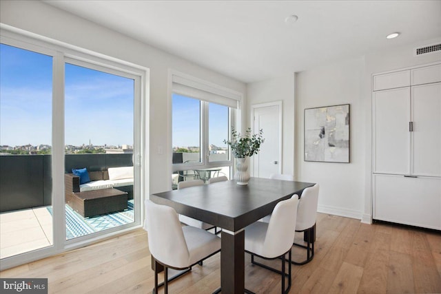 923 V St NW Unit 601, Washington, DC 20001 - dining room with light wood-style flooring and recessed lighting
