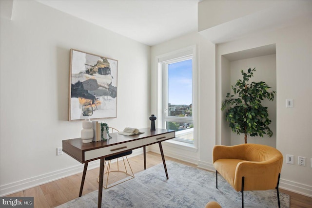 923 V St NW Unit 601, Washington, DC 20001 - office area featuring wood finished floors and healthy amount of natural light