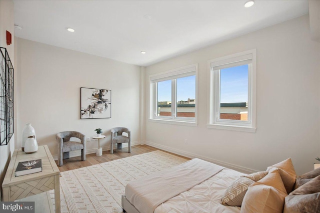 923 V St NW Unit 601, Washington, DC 20001 - bedroom with light wood-style floors and recessed lighting