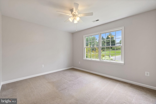 5722 Pond View Ln, Broad Run, VA 20137 - empty room with ceiling fan, baseboards, and carpet floors