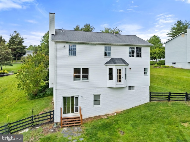 5722 Pond View Ln, Broad Run, VA 20137 - back of property featuring a chimney