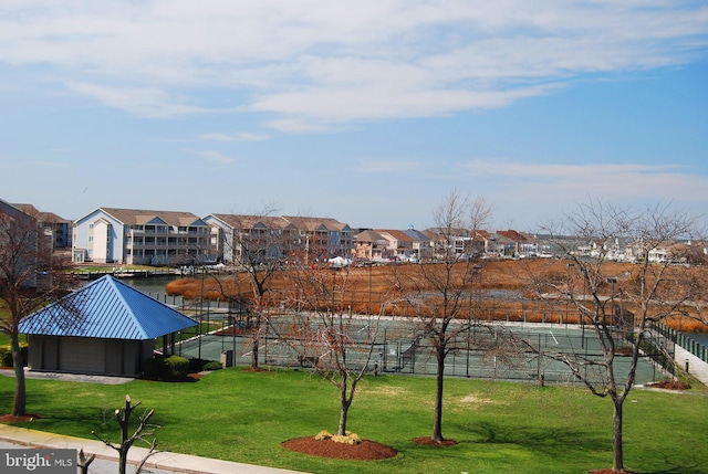 view of water feature featuring a residential view