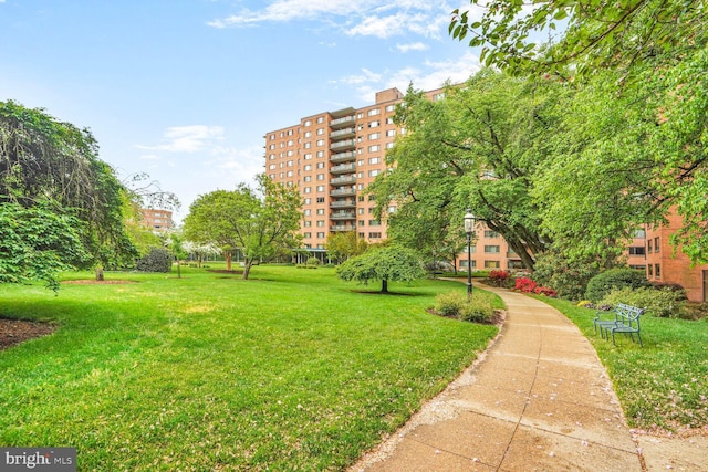 4201 Cathedral Ave NW Unit 616W, Washington, DC 20016 - view of community with a lawn