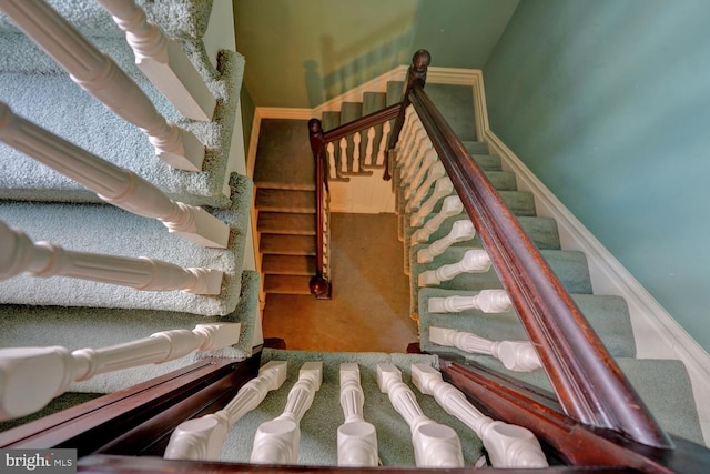 view of stairs