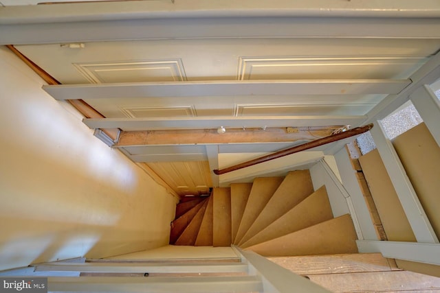 view of stairway