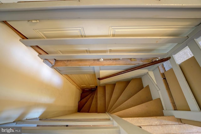 view of stairway