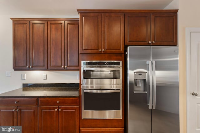 4102 Chariot Way, Upper Marlboro, MD 20772 - kitchen with stainless steel appliances and dark stone counters