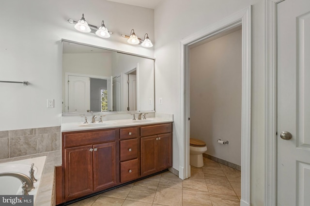 4102 Chariot Way, Upper Marlboro, MD 20772 - full bath with double vanity, toilet, and a tub
