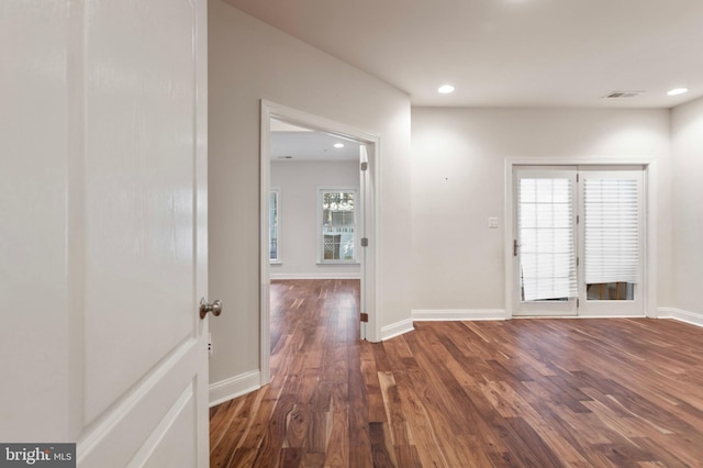 4102 Chariot Way, Upper Marlboro, MD 20772 - foyer entrance with wood finished floors, baseboards, and recessed lighting