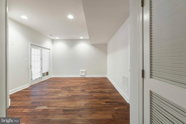 4102 Chariot Way, Upper Marlboro, MD 20772 - spare room with dark wood-type flooring, recessed lighting, and baseboards