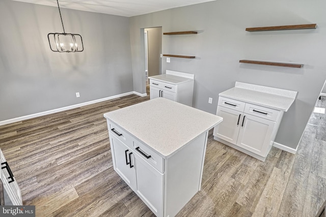 35 Herrs Ridge Rd, Gettysburg, PA 17325 - kitchen featuring white cabinets, open shelves, and light wood-style floors