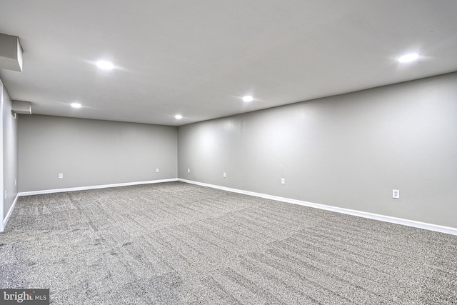 35 Herrs Ridge Rd, Gettysburg, PA 17325 - finished basement featuring carpet flooring, recessed lighting, and baseboards