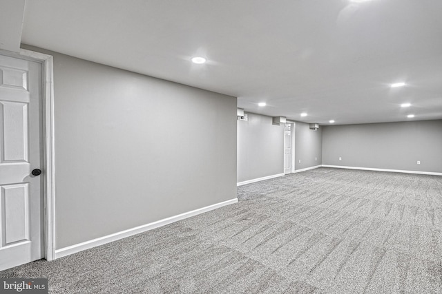 35 Herrs Ridge Rd, Gettysburg, PA 17325 - finished below grade area featuring carpet flooring, recessed lighting, and baseboards
