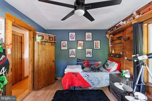 2 Heights Ct, Ruther Glen, VA 22546 - bedroom featuring wood finished floors and ceiling fan
