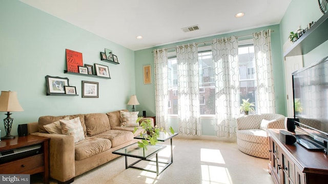 300 W Elm St Unit 2206, Conshohocken, PA 19428 - carpeted living area featuring recessed lighting