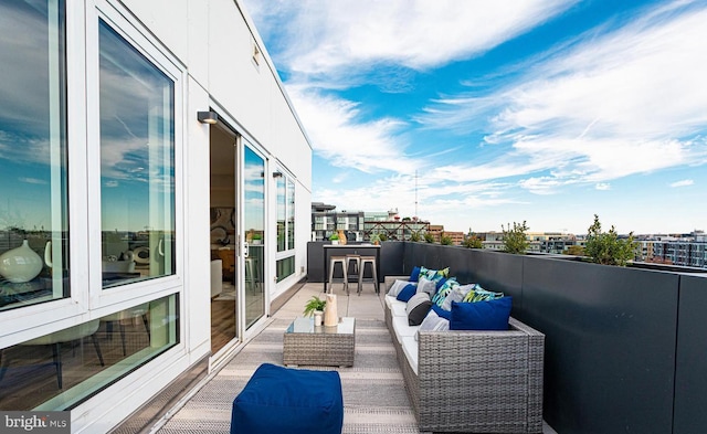 923 V St NW Unit 602, Washington, DC 20001 - balcony with outdoor lounge area
