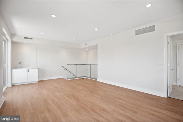 923 V St NW Unit 602, Washington, DC 20001 - spare room featuring light wood-type flooring and recessed lighting