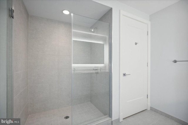 923 V St NW Unit 602, Washington, DC 20001 - full bath with a shower stall and baseboards