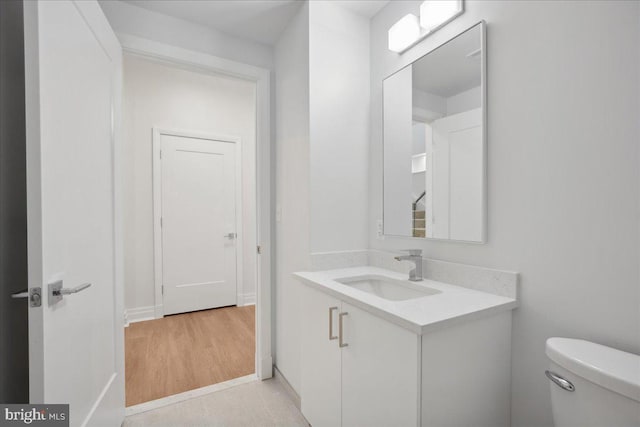 923 V St NW Unit 602, Washington, DC 20001 - half bath featuring vanity and wood finished floors