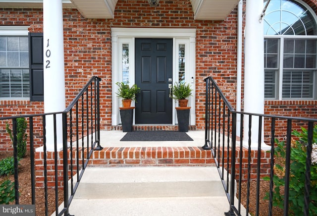 102 Morgan Way, Milton, DE 19968 - property entrance with brick siding