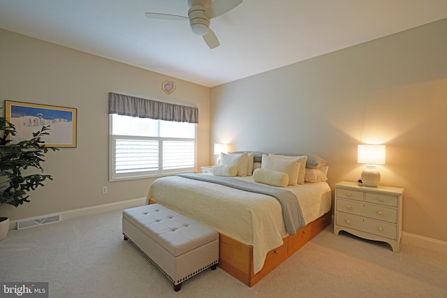 102 Morgan Way, Milton, DE 19968 - bedroom featuring light carpet, ceiling fan, and baseboards
