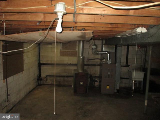 2014 Leland Ave, Baltimore, MD 21220 - view of unfinished basement