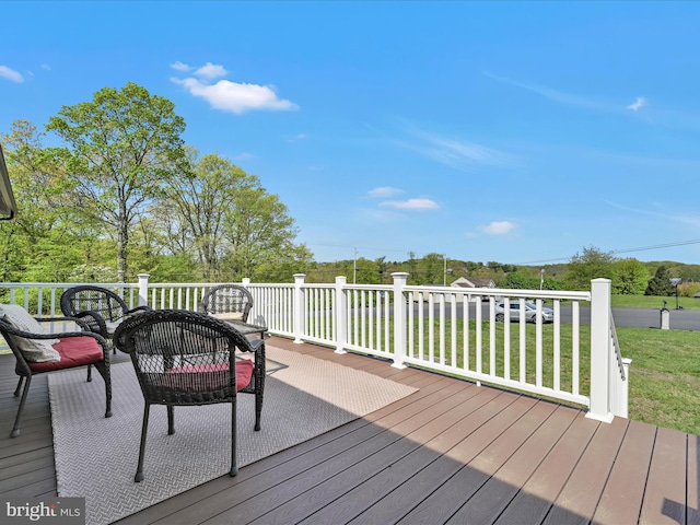 view of wooden terrace