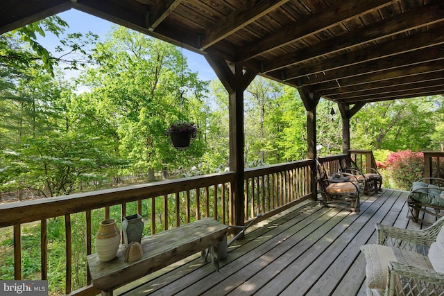 view of deck