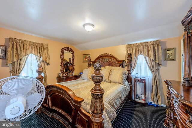 7202 Good Luck Rd, Lanham, MD 20706 - bedroom with carpet flooring and lofted ceiling