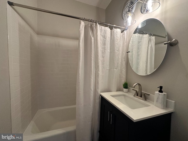 1527 Park Rd NW Unit 302, Washington, DC 20010 - full bathroom featuring shower / bathtub combination with curtain and vanity