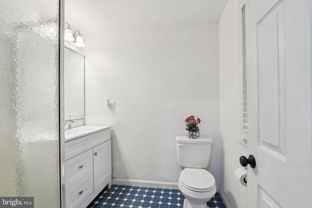 595 Tabernacle Rd, Medford, NJ 08055 - bathroom featuring vanity, toilet, and baseboards