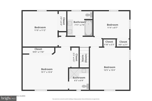 595 Tabernacle Rd, Medford, NJ 08055 - room layout