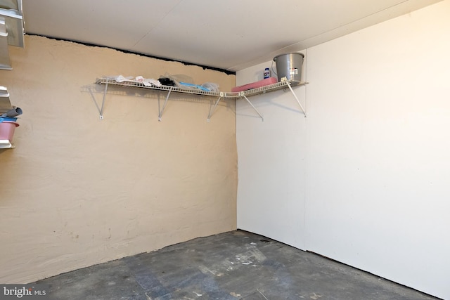 view of storage area